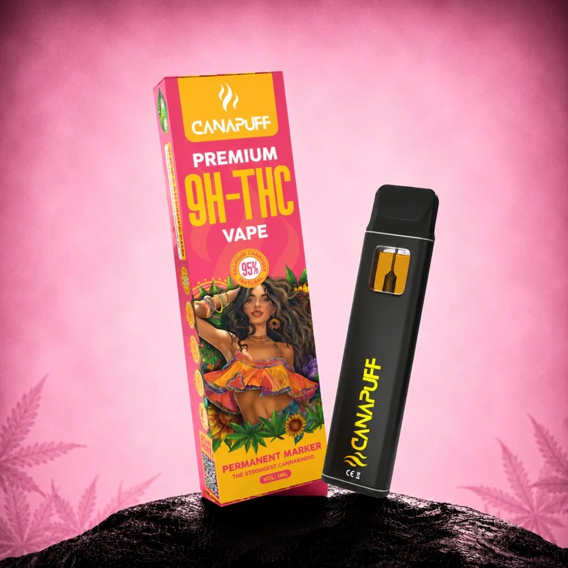 9H-THC Permanent Marker 95% - Disposable - CanaPuff - 1ml