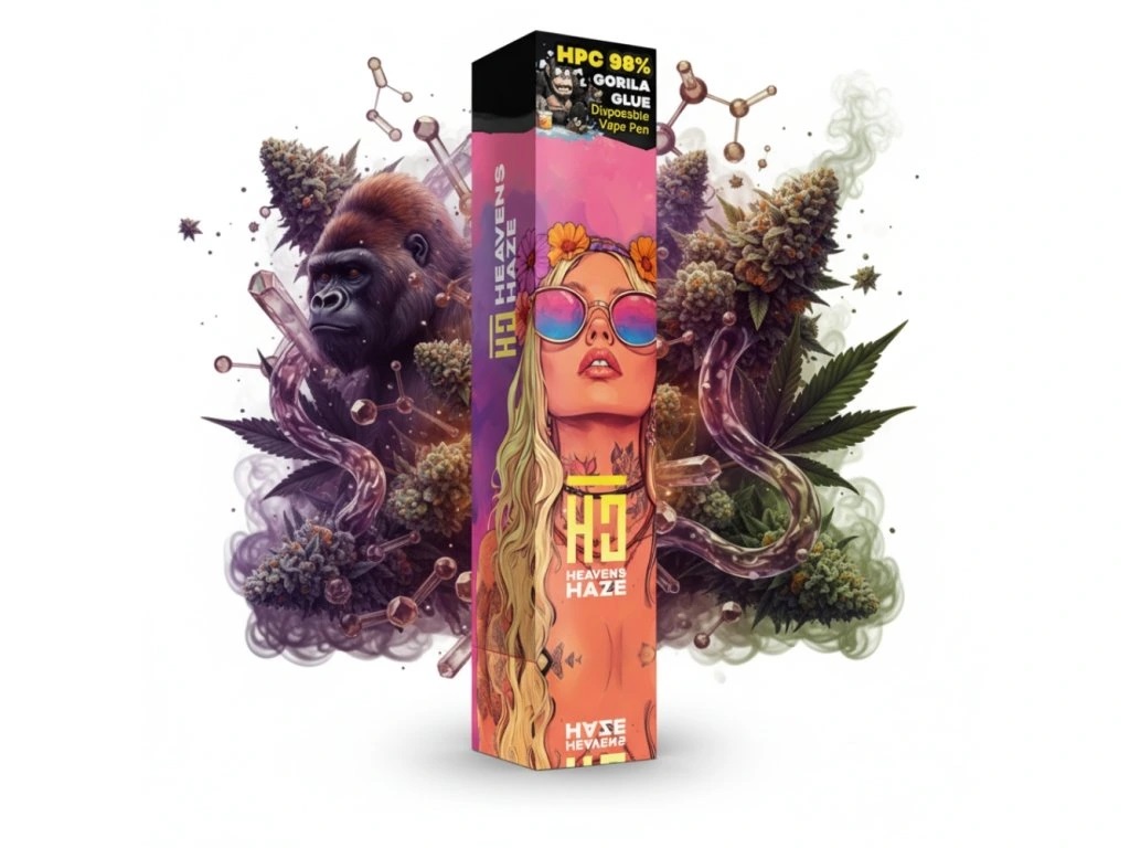 Heavens Haze HPC 98% Gorilla Glue – Jednorazová vape – 1 ml