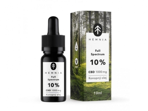 Hemnia Full Spectrum CBD Hemp oil 10%, 1000 mg, 10 ml