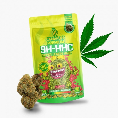 9H-HHC Super Lemon Haze Flowers 99% - Canapuff 1g