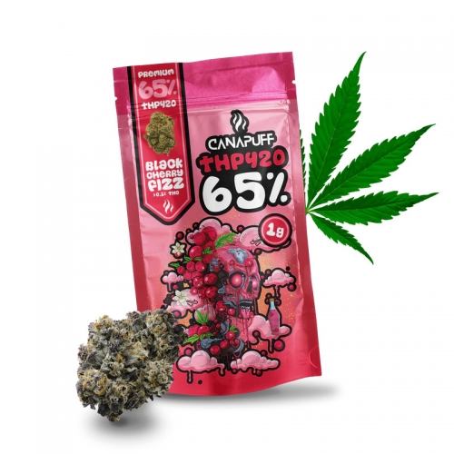 THP420 Black Cherry Fizz Flowers 65% - Canapuff 1g