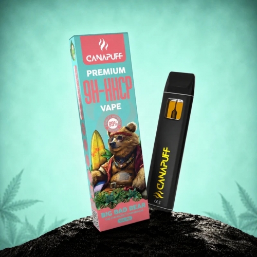 9H-HHCP Vape Big Bad Bear 99% - Disposable - CanaPuff - 1ml