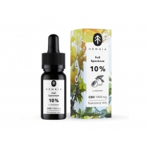 Hemnia Full Spectrum CBD MCT Coconut Oil 10%, 1000 mg, 10 ml, lemon